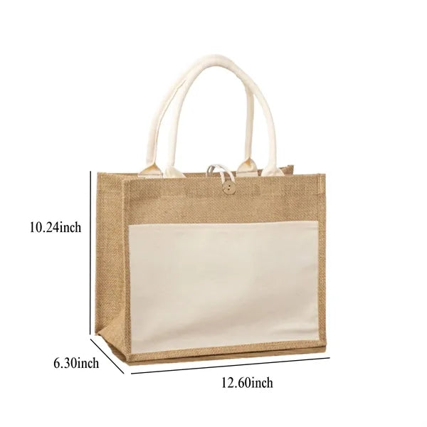 Large Grocery Jute Tote Bags