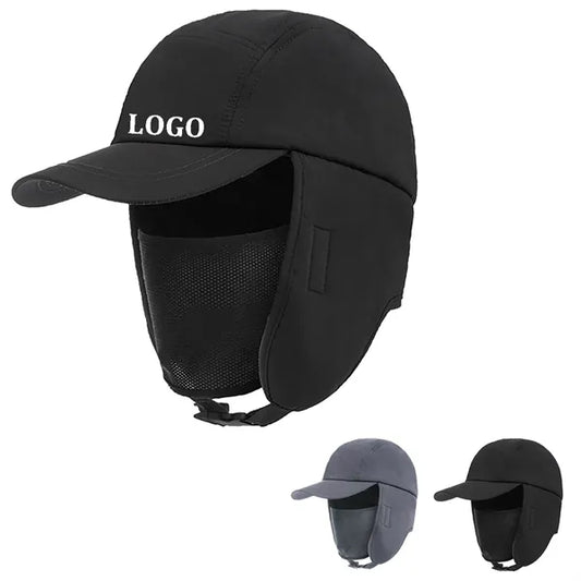 Winter Trapper Hat With Ear Flaps & Mask