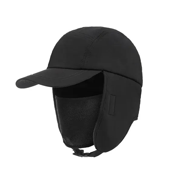 Winter Trapper Hat With Ear Flaps & Mask