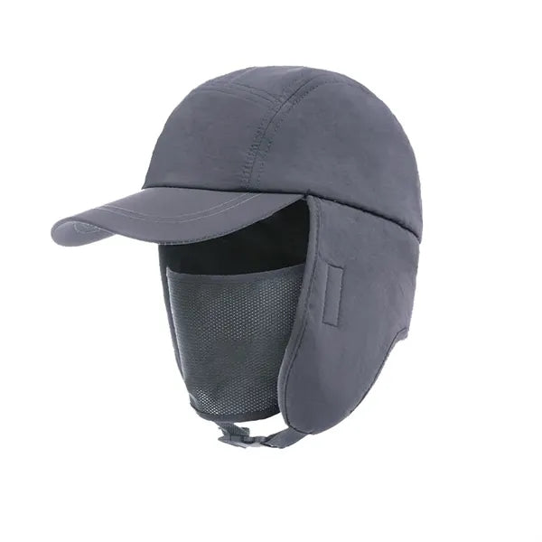 Winter Trapper Hat With Ear Flaps & Mask