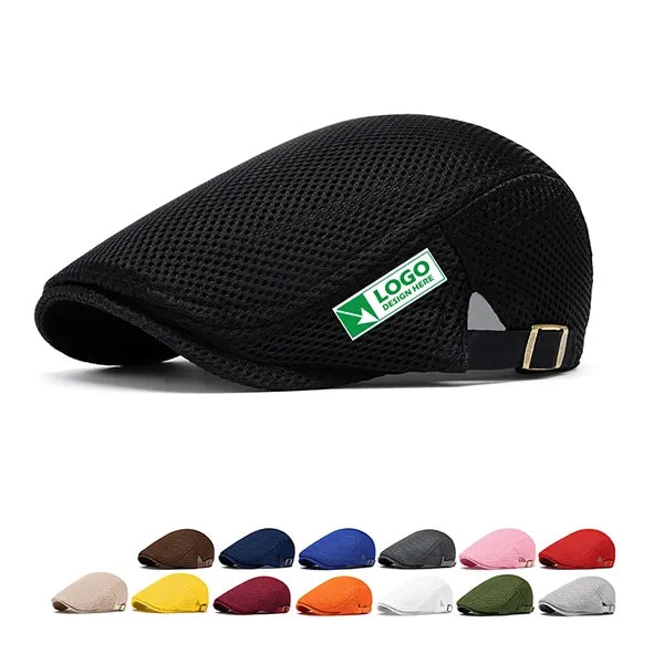 Mens Breathable Mesh Flat Hat