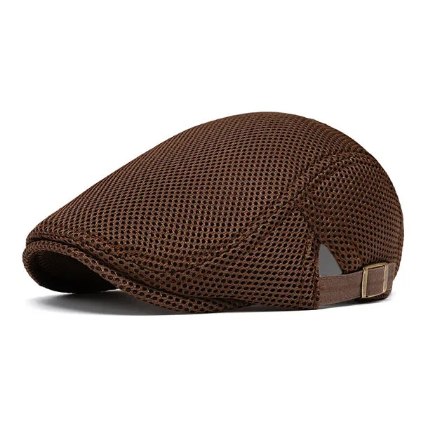 Mens Breathable Mesh Flat Hat
