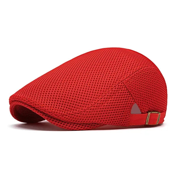 Mens Breathable Mesh Flat Hat