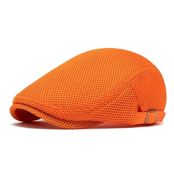 Mens Breathable Mesh Flat Hat