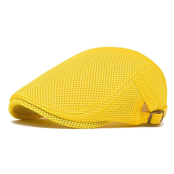 Mens Breathable Mesh Flat Hat