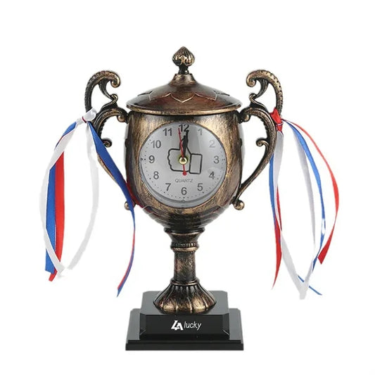 Trophy Shaped Desk Clock