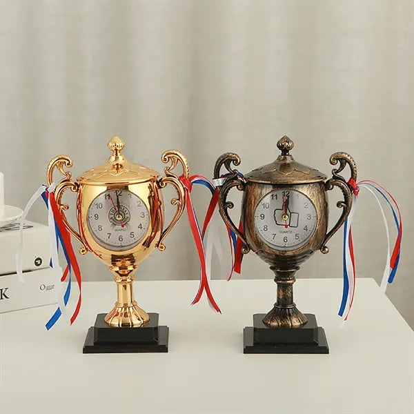 Trophy Shaped Desk Clock