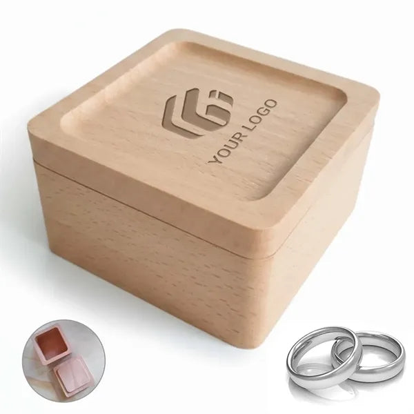 Portable small eco-friendly jewelry wooden storage box