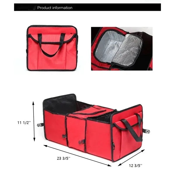 Collapsible Cargo Organizer with Insulated Bags