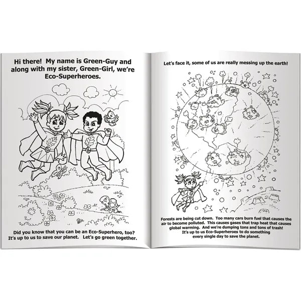 Coloring Book - Eco-Superheroes
