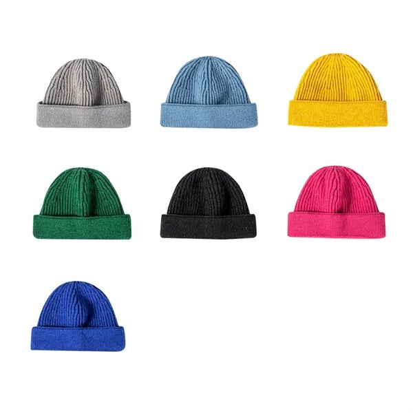 Ribbed Knit Beanie Hat