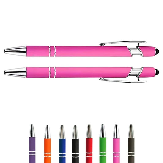Soft-Touch Aluminum Pen w/ Stylus