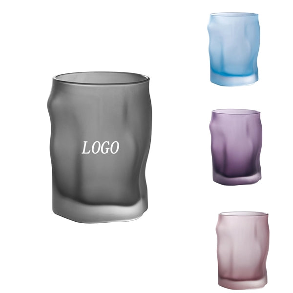 Colored Frosted Glass Cup