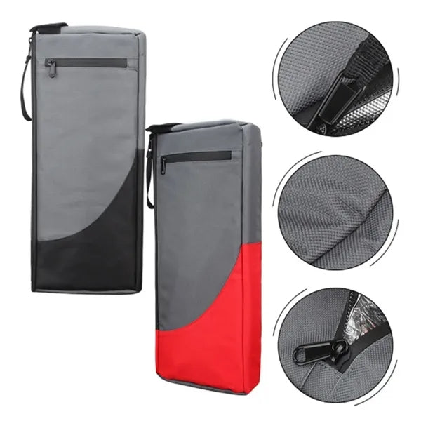 Slim Golf Cooler Bag for Cans with Zipper and Hanging Strap