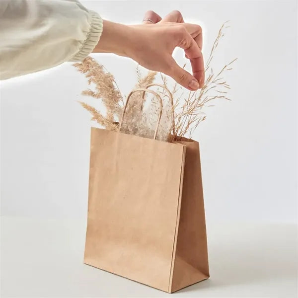 Kraft Paper Shopping Bags with Twisted Handles