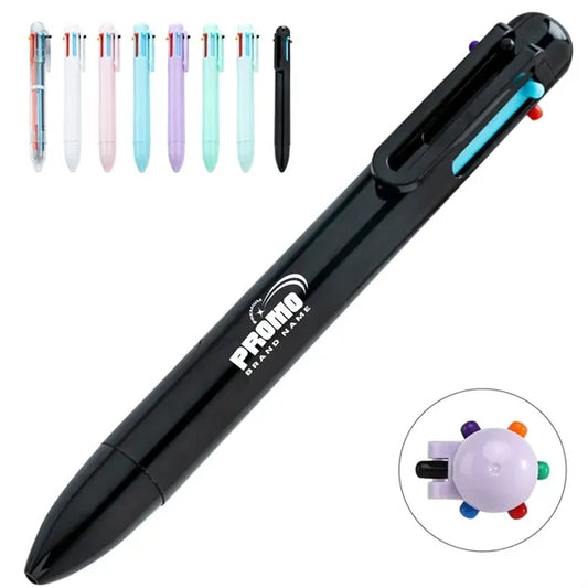 Multicolor Retractable Ballpoint Pen with Clip for Promotion
