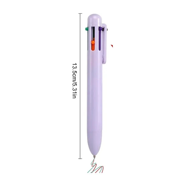 Multicolor Retractable Ballpoint Pen with Clip for Promotion