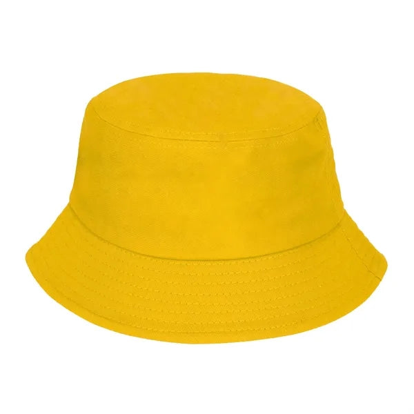 Unisex Solid Color 100% Cotton Bucket Hat