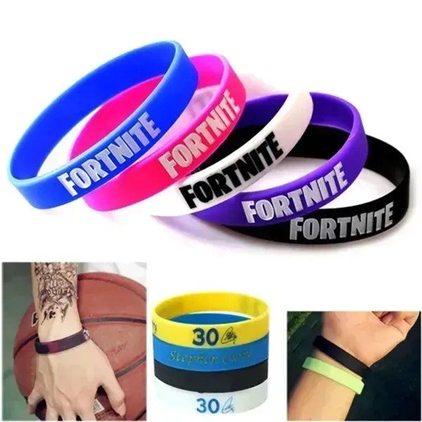 Debossed Color Fill Silicone Wristband