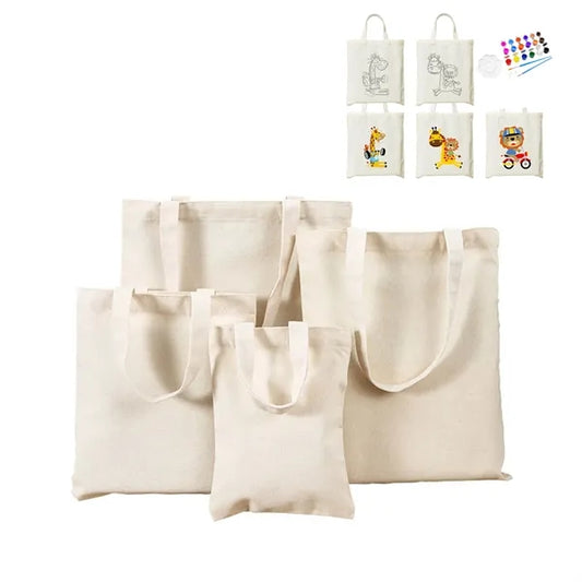Graffiable canvas bag