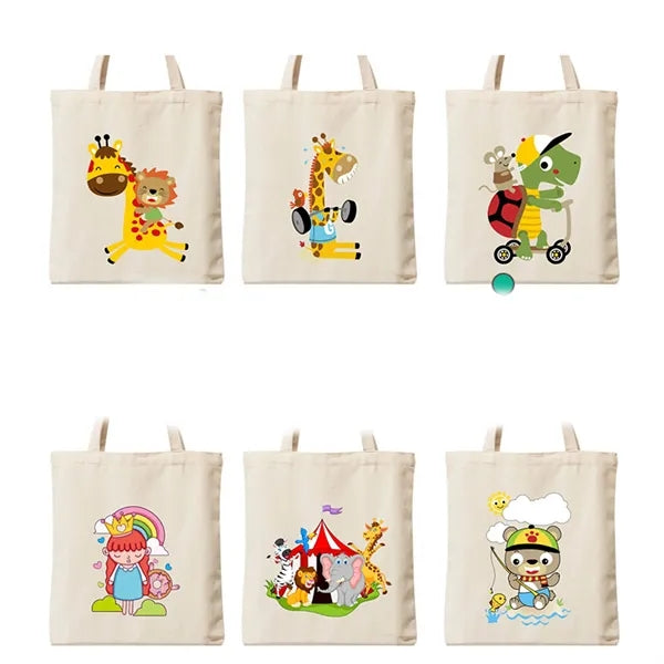 Graffiable canvas bag