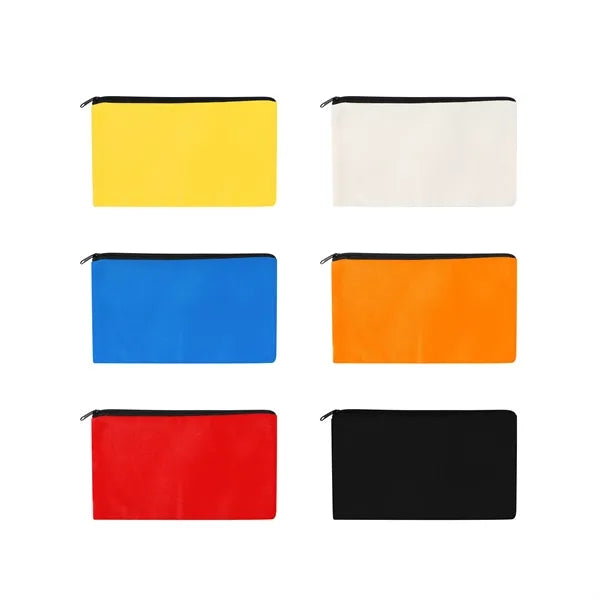 Small Poly Cotton Canvas Travel Zipper Bags for Cosmetic