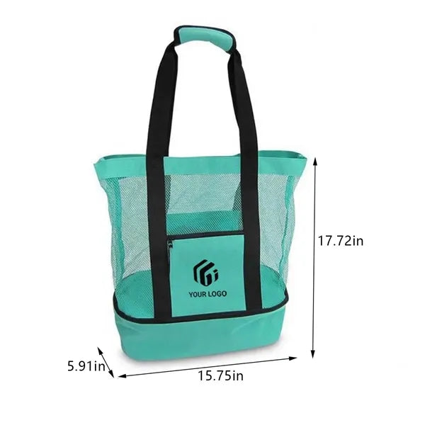 Waterproof Sandproof Beach Tote Bag with Cooler Compartment