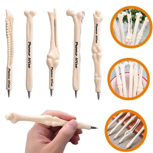 Bone-Shaped Lightweight Durable Comfort Grip Ballpoint Pens