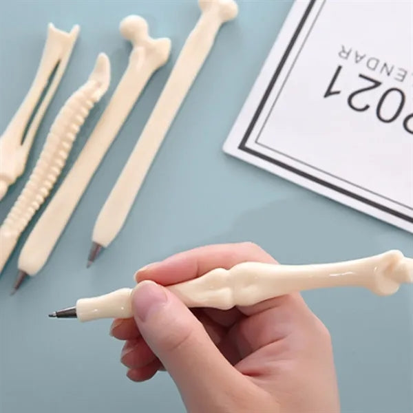 Bone-Shaped Lightweight Durable Comfort Grip Ballpoint Pens
