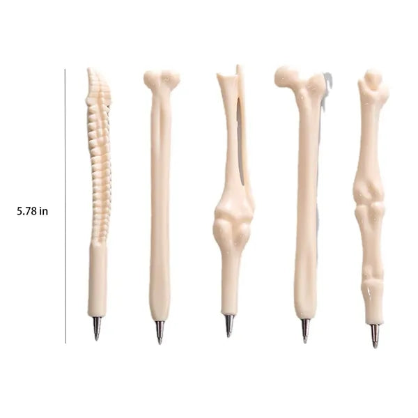 Bone-Shaped Lightweight Durable Comfort Grip Ballpoint Pens