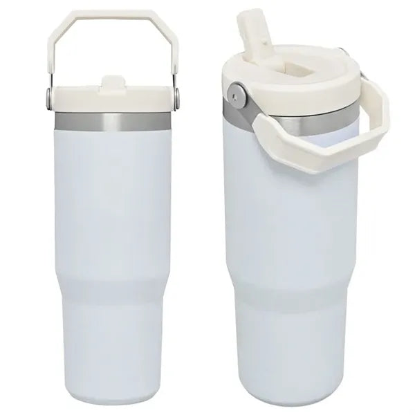 30 oz Vacuum Insulated Recycled Tumbler with Straw Lid