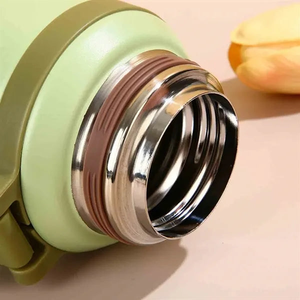 Portable Insulated Vacuum Flask with Lid