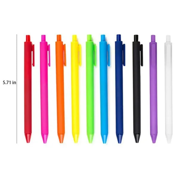 Fine Nibs Quick-Dry Refillable Clip-On Retractable Gel Pen