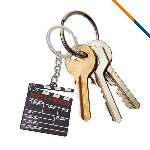 Director Clapboard Keychain