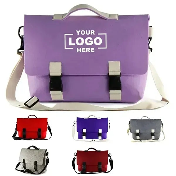 Felt Laptop Messenger Bag