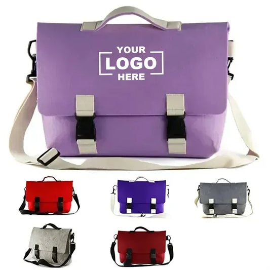 Felt Laptop Messenger Bag