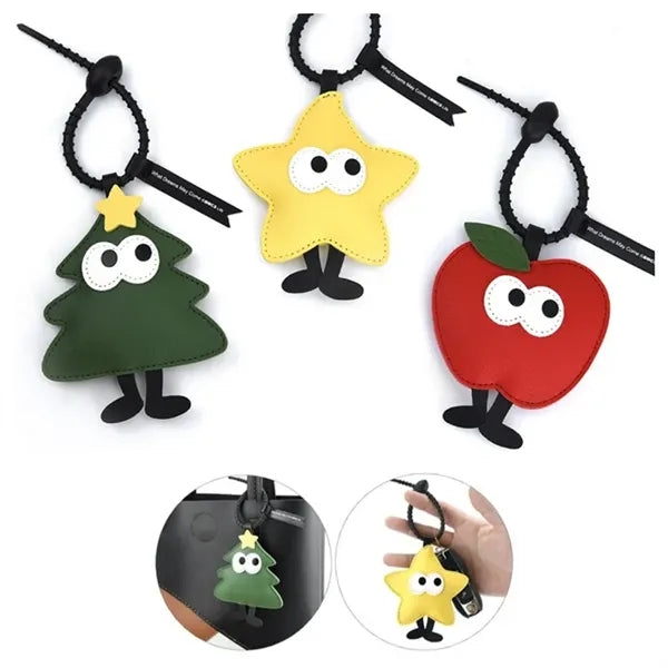Cute Christmas Tree Keychain Xmas Keyring Car Pendant