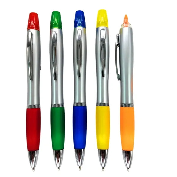 2 in 1 Multi-functional Pen, Highlighter Pen and Ballpoint P