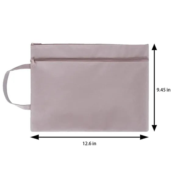 A4 Lightweight Multi-Layer Zipper Oxford Organizer Bag