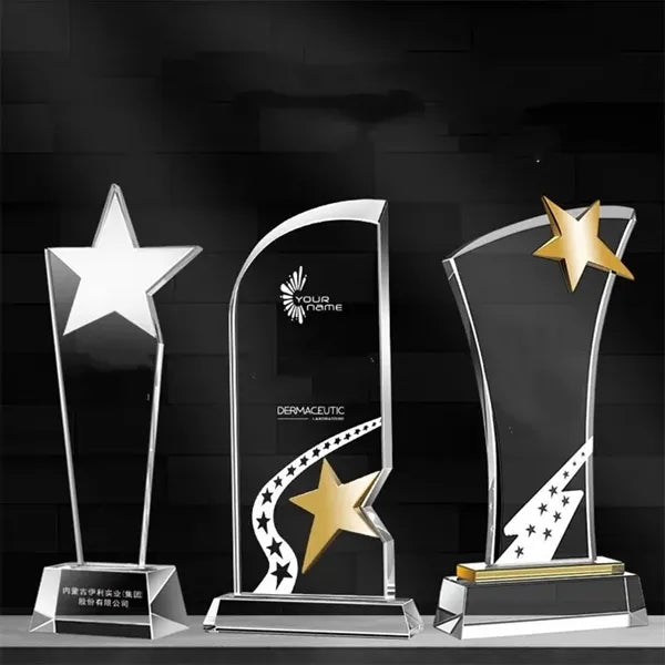 Glass Crystal Trophy
