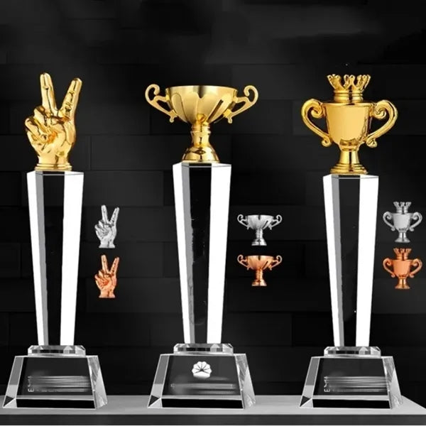Glass Crystal Trophy