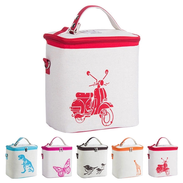 Cotton Cooler Insulated Zippered Lunch Bag