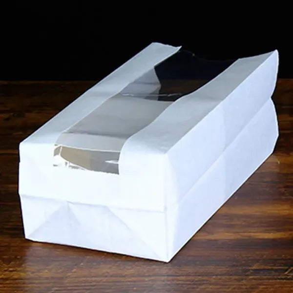 Paper Bread Loaf Bag with Window Kraft