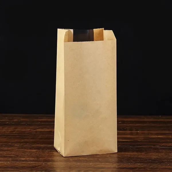 Paper Bread Loaf Bag with Window Kraft