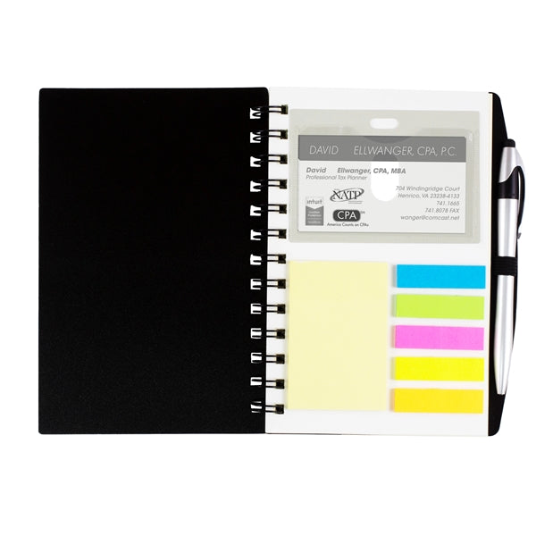 Allegheny Sticky Notes, Flags and Pen Notebook