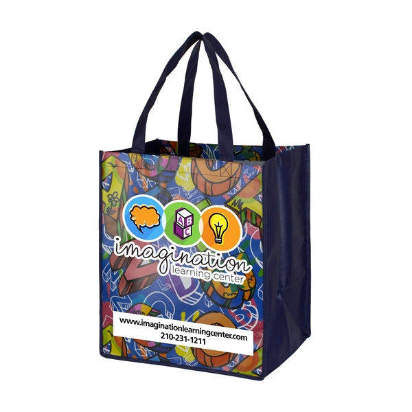 13" x 15" x 10"- WOODFILED Full Color Import Tote Bag