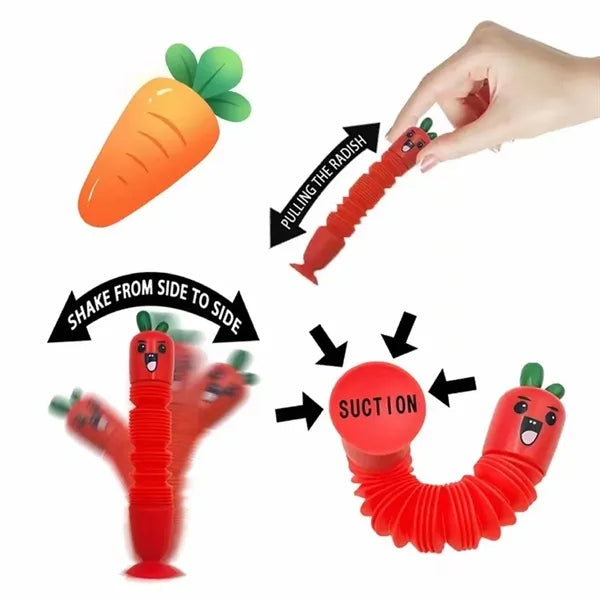 Students suction spring retractable novelty ballpoint pen