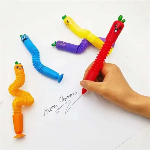 Students suction spring retractable novelty ballpoint pen