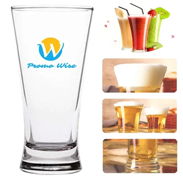 10oz Heat-Resistant Ergonomic Crystal Clear Drinking Glasses
