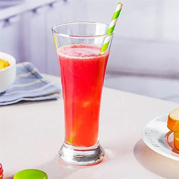 10oz Heat-Resistant Ergonomic Crystal Clear Drinking Glasses